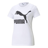 Polera Puma Classics Logo Tee Blanco Mujer