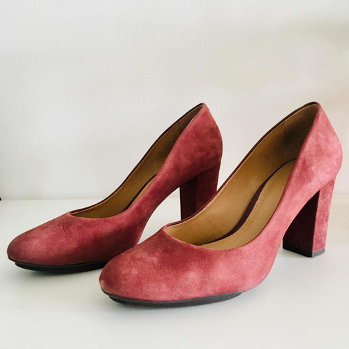 Zapatos Mujer Arezzo Gamuza Usados Excelente Estado 37