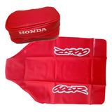 Funda Asiento Tapizado + Bolso Honda Xr600 Xr 600 95 Rojo