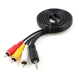 Cable Av Audio Video 3.5mm A 3 Rca 3x1  1.5m