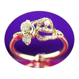 Anillo Compromiso Oro 18k Dama Parejas Regalo Mama Promesa