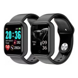 Smartwatch Kit Com 2 Relogios Inteligente D20 Y68 Bluetooth
