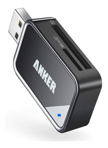 Lector De Tarjetas Portátil Anker 2 En 1 Usb 3.0 Para Sdxc,