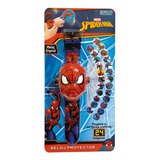 Spiderman Reloj Proyector Pulsera Digital Marvel 2540 Edu
