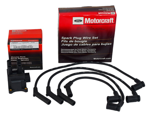 Bobina Y Cable Bujias Fiesta 1.6 Ka Ikon, Motorcraft