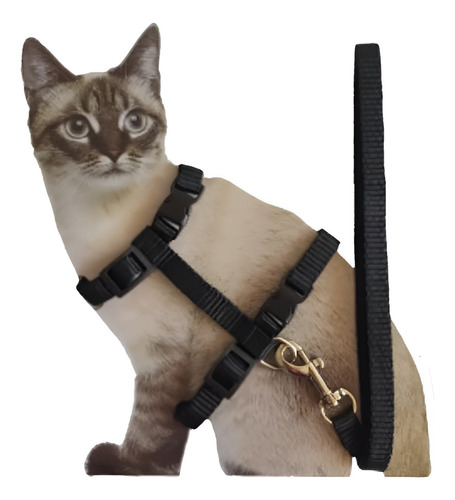 Set Arnes Para Gatos Correa Ajustable Paseo Arnes Mascotas 