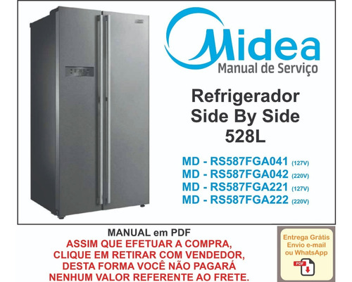 Manual Técnico Serviço Refrigerador Side By Side Midea 528l