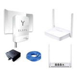 Kit Amplimax4g Internet Telefonia Rural + Roteador +50m Cabo