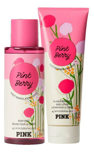 Set Pink By Victoria's Secret Original Con Bolsa 