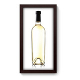 Quadro Decorativo - Garrafa De Vinho - 19cm X 34cm - 072qdc