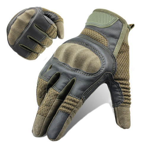 K- Guantes De Moto De Piel Sintética Con Pantalla Táctil De