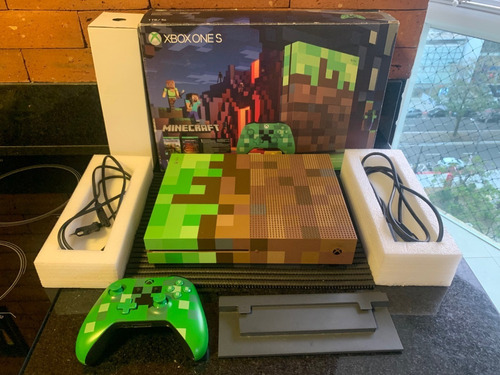 Microsoft Xbox One S 1tb Minecraft Edition Colecionador