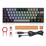 Teclado Gamer E-yooso Z-11 Qwerty Outemu Red Con Luz Rgb