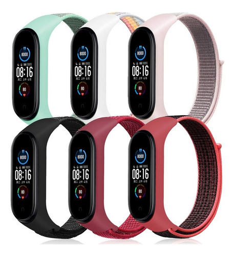 Pack De 6 Pulseras For Xiaomi Mi Band 7 6 5 4 3