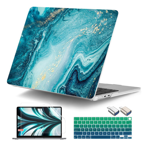 Funda Dongke Para Macbook Air 13 M2 + C/teclado Ocean