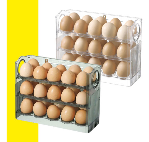 Organizador Estante De Huevos Para Nevera Encimera 3 Niveles