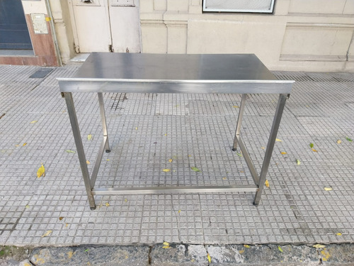 Mesa De Trabajo Gastronómica Moretti Acero Inoxidable 120cm