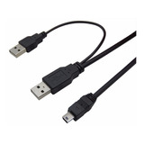 Cable Mini Usb Y Dual Doble Alimentación - Factura A / B