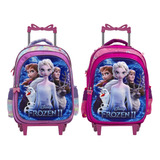 Kit Mochila Infantil Escolar Frozen 2 Disney Com Rodinhas