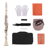 Clarinete Abs De 17 Teclas En Si Bemol Plano Con Estuche