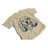 Camiseta Algodón Para Adulto Estampado Perro Cocker Spaniel