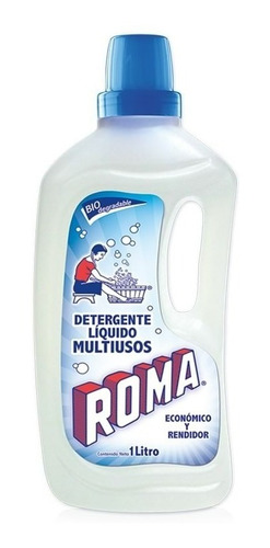 Detergente Líquido Roma 1 Pack Con 12 Botellas De 1c/u