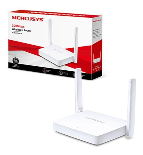 Roteador Mercusys Wifi 300mbps Mw301r 2 Antenas Fixas