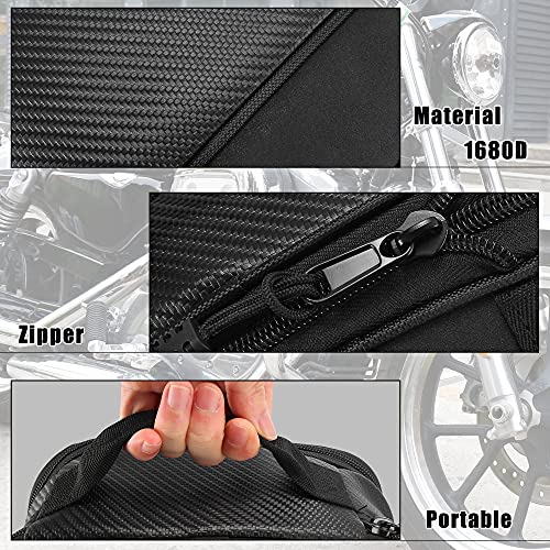 Motorcycle Seat Tail Bag Motorbike Cycling Travel Rear ... Foto 5