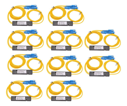 Juego De 10 Unidades Ftth Sc Upc 1 Set2 Plc De Fibra Óptica