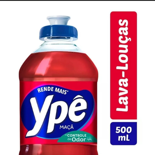 Detergente Líquido Maçã Ypê 500ml Lava -louça Ipé