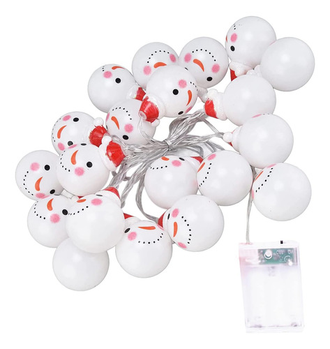 Snowman Christmas String Lights,battery Operated Led