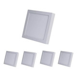 Kit 5 Painel Plafon Led Sobrepor Quadrado 24w Branco Neutro Cor Branco/neutro 110v/220v