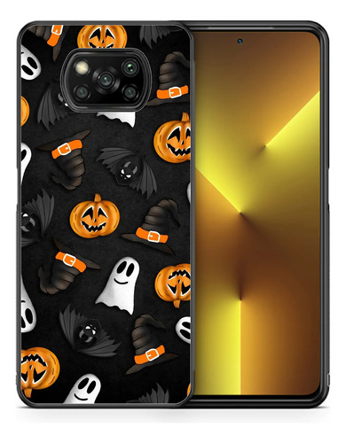 Funda Xiaomi Poco Halloween Dia Muertos Fantasma Calabaza