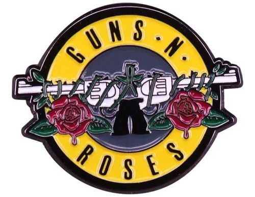 Pin De Metal Broche Guns.n. Roses X 5 Un
