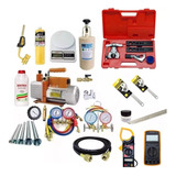 Kit Ferramentas Refrigeração Bomba + Flangeador + 2 Manifold