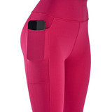 Leggins Deportivos Victas Licra Talle Alto Gym Bolsa Celular