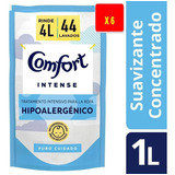 Suavizante Comfort Intense Puro Cuidado Hipoalergénico 1l X6