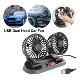 Usb Ventilador Doble Auto Coche Portátil Potente 2velocidade