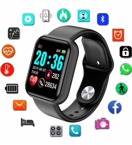 Relógio Smartwatch Fitness Prova Dágua Bluetooth