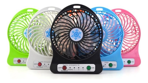 10 Mini Ventiladores Portatiles Recargables Para Escritorio