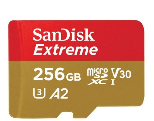 Tarjeta De Memoria 256gb Microsd Extreme 190mb/s Sandisk