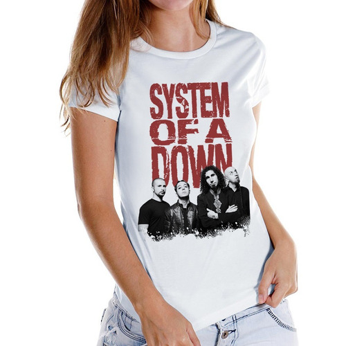 Camisetas Rock Bandas System Of A Down Feminina Baby Look