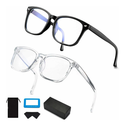 2 Paquete Gafas De Filtro Luz Azul Lentes de Computadora