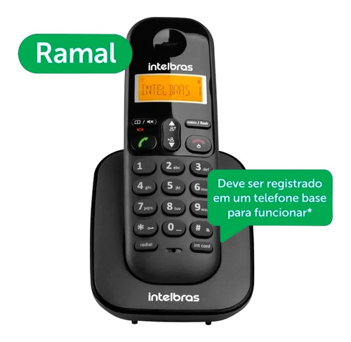 Telefone Ramal Digital Intelbras Ts 3111 Sem Fio 