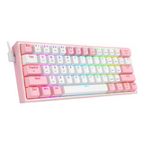 60% Teclado Mecanico Gaming Redragon K617 Fizz Con Luz Rgb