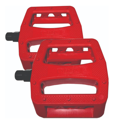 Pedal Bmx Plataforma Resistente Grosso Drb Bikes Vermelho