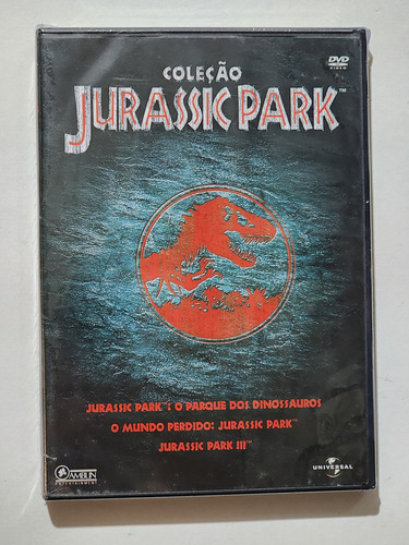 Dvd Trilogia Jurassic Park Original Lacrada 3 Discos