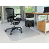 Protector Placa Bajo Escritorio Piso Alfombra Pvc 90x1,20mt 