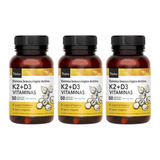 Kit X3 Vitamina K2 + D3 Natier X50 Capsulas Natural Salud