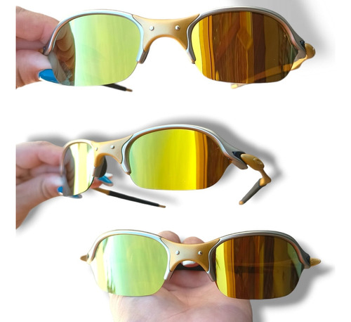 Óculos De Sol Juliet Romeu 2 Vilão 24 K X Metal Mars Pinado 